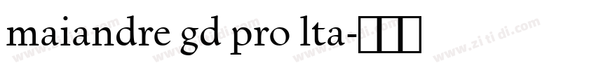 maiandre gd pro lta字体转换